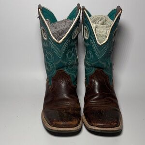 Ariat Kids Boots in Teal and Brown